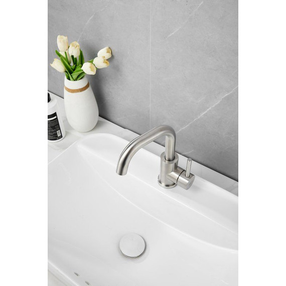 Смеситель для раковины Belz B10809-1, сатин фото 8