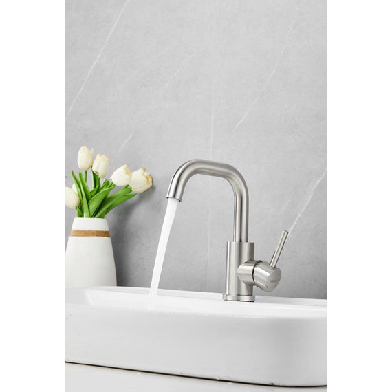 Смеситель для раковины Belz B10809-1, сатин фото 13