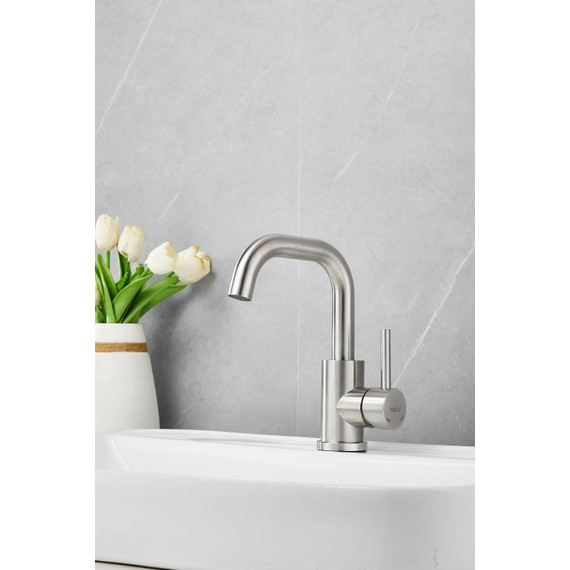 Смеситель для раковины Belz B10809-1, сатин фото 20