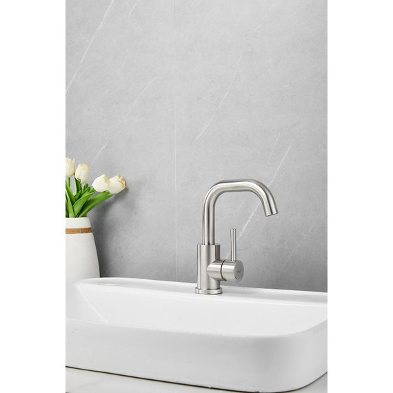 Смеситель для раковины Belz B10809-1, сатин фото 2