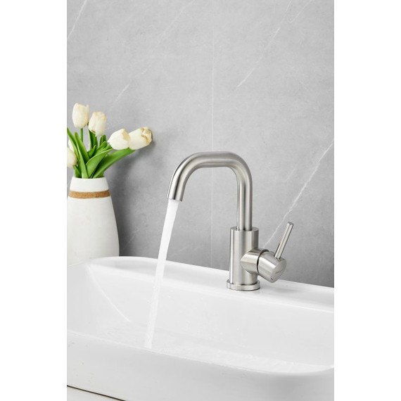 Смеситель для раковины Belz B10809-1, сатин фото 3