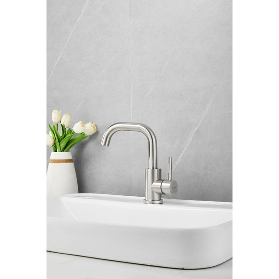 Смеситель для раковины Belz B10809-1, сатин фото 6