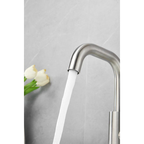 Смеситель для раковины Belz B10809-1, сатин фото 7