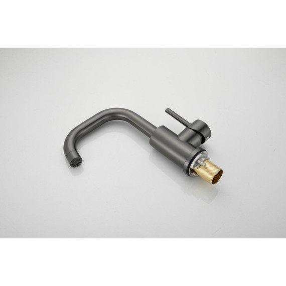 Смеситель для раковины Belz B10810-3, оружейная сталь фото 12