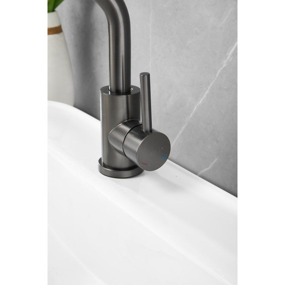 Смеситель для раковины Belz B10810-3, оружейная сталь фото 17