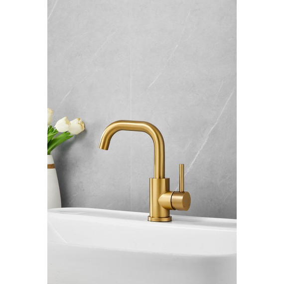 Смеситель для раковины Belz B10810-5, золото фото 10