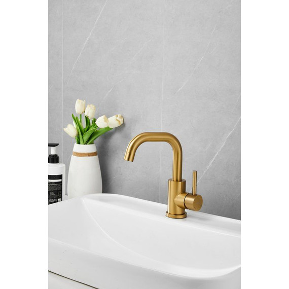 Смеситель для раковины Belz B10810-5, золото фото 15