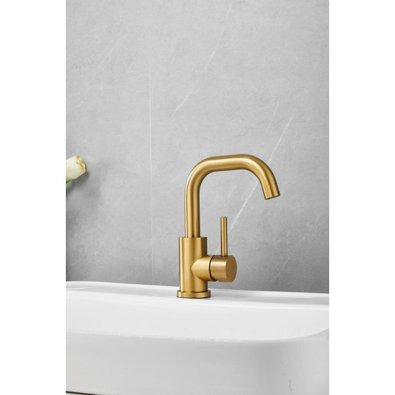 Смеситель для раковины Belz B10810-5, золото фото 16