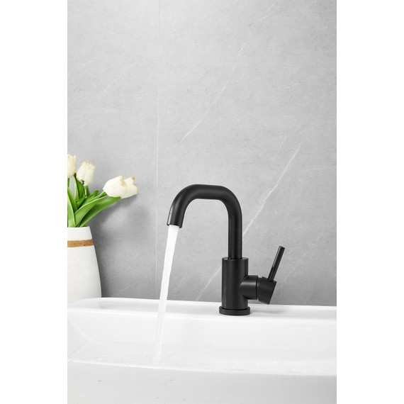 Смеситель для раковины Belz B10810-7, чёрный фото 6