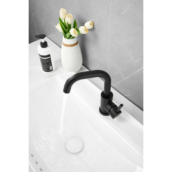 Смеситель для раковины Belz B10810-7, чёрный фото 9