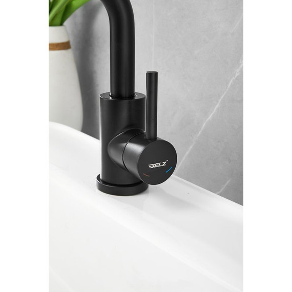 Смеситель для раковины Belz B10810-7, чёрный фото 14
