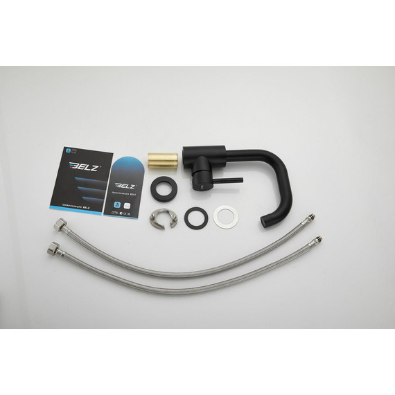 Смеситель для раковины Belz B10810-7, чёрный фото 26