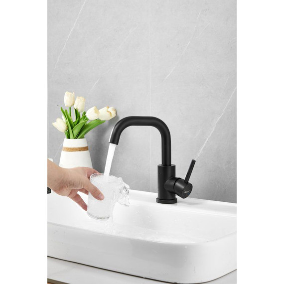 Смеситель для раковины Belz B10810-7, чёрный фото 4