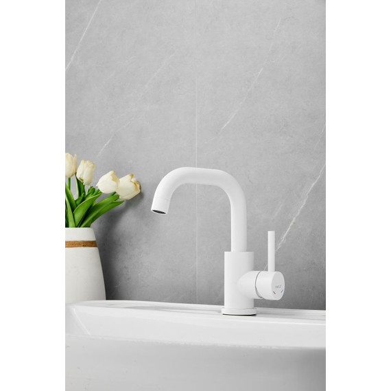 Смеситель для раковины Belz B10810-8, белый матовый фото 9