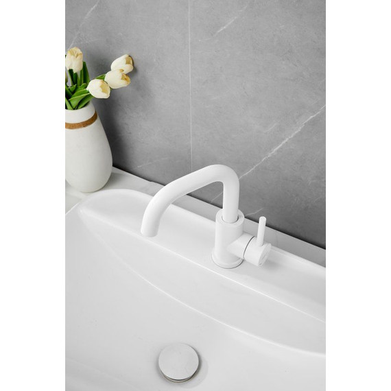 Смеситель для раковины Belz B10810-8, белый матовый фото 11