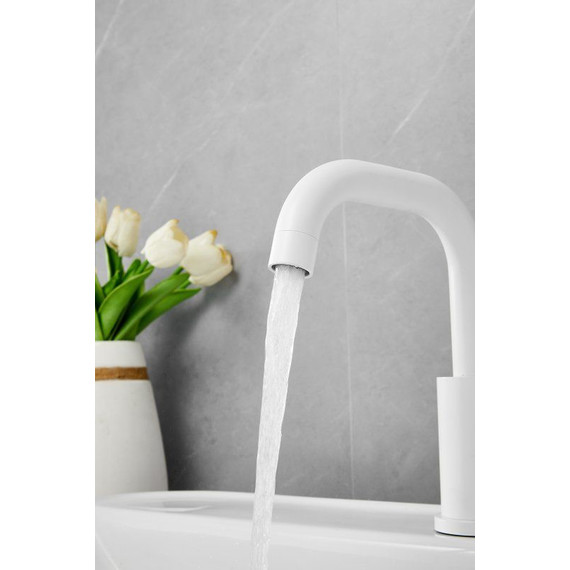 Смеситель для раковины Belz B10810-8, белый матовый фото 12