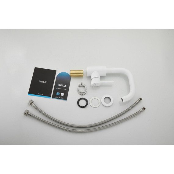 Смеситель для раковины Belz B10810-8, белый матовый фото 28