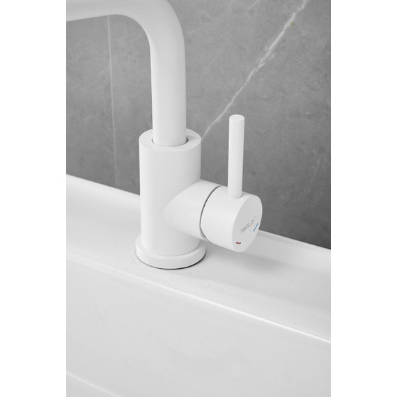 Смеситель для раковины Belz B10810-8, белый матовый фото 16