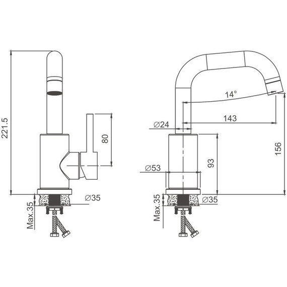 Смеситель для раковины Belz B10810-8, белый матовый фото 29