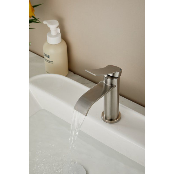 Смеситель для раковины Belz B10812-1, сатин фото 11