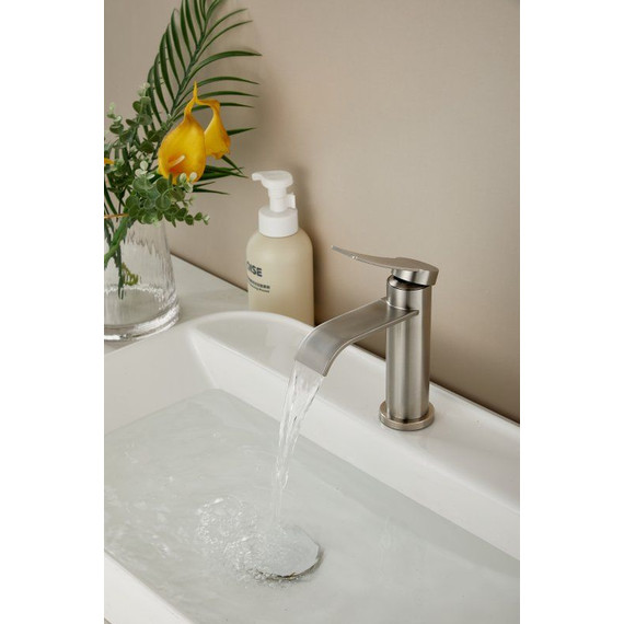 Смеситель для раковины Belz B10812-1, сатин фото 13