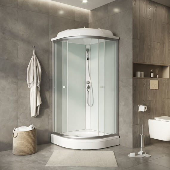 Душевая кабина Niagara Light 90x90 см L90/17, хром/прозрачное - 3 Душевая кабина Niagara Light 90x90 см L90/17, хром/прозрачное фото 3