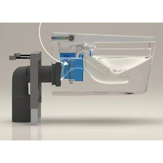 Унитаз-биде подвесной электронный SantiLine SL-5037 (инсталляция в комплекте) фото 4