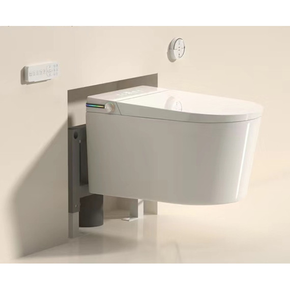 Унитаз-биде подвесной электронный SantiLine SL-5037 (инсталляция в комплекте) фото 2
