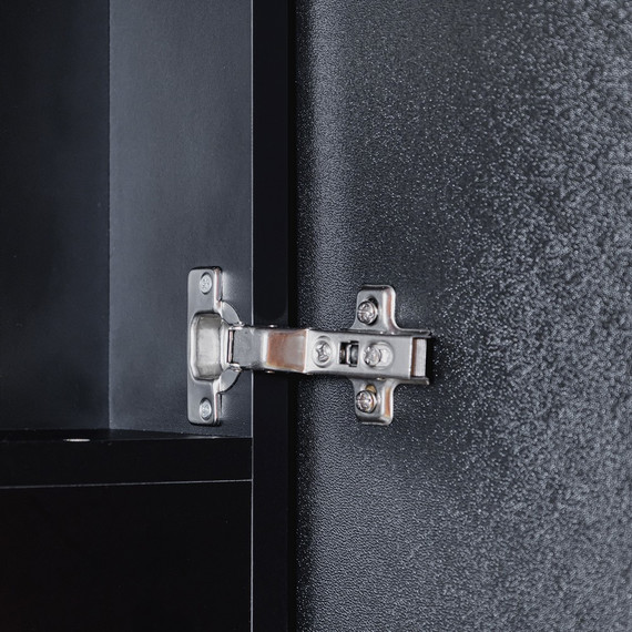 Зеркало-шкаф Abber Kontur 50 см AG6339SWHB, чёрный фото 5