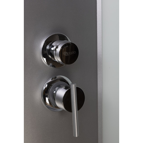 Душевая кабина Niagara Classic 80х80х215 см NG-2307-14G, высокий поддон (40см), стекло матовое, профиль серебро (безсиликоновая сборка) фото 15