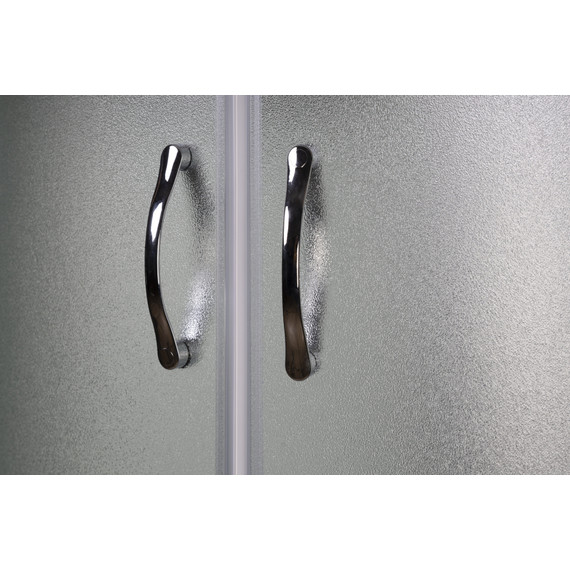 Душевая кабина Niagara Classic 80х80х215 см NG-2307-14F, высокий поддон (40см), стекло матовое, профиль серебро (безсиликоновая сборка) фото 6