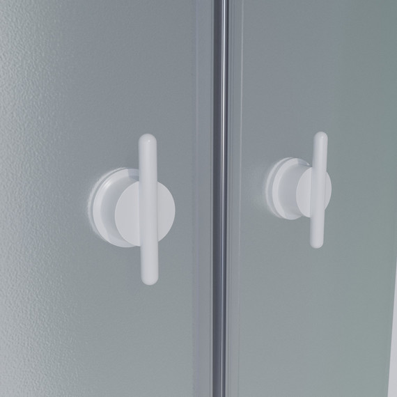 Душевая кабина Niagara Promo P90/26/MT/BK 90х90х200 см, со среднем поддоном (26см), профиль белый, стекло матовое (безсиликоновая сборка) фото 11