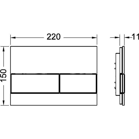 Кнопка смыва TECEsquare 9240804, зелёное стекло/нержавеющая сталь фото 2
