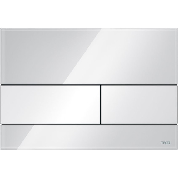 Кнопка смыва TECEsquare 9240800, белое стекло фото 