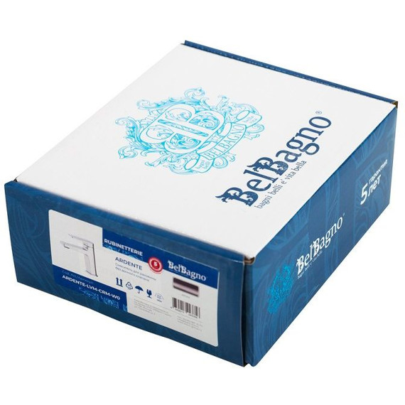 Набор смесителей BelBagno: Смеситель для ванны ARDENTE-VASM-CRM + смеситель для раковины ARDENTE-LVM-CRM-W0 (Новинка 2025) фото 11