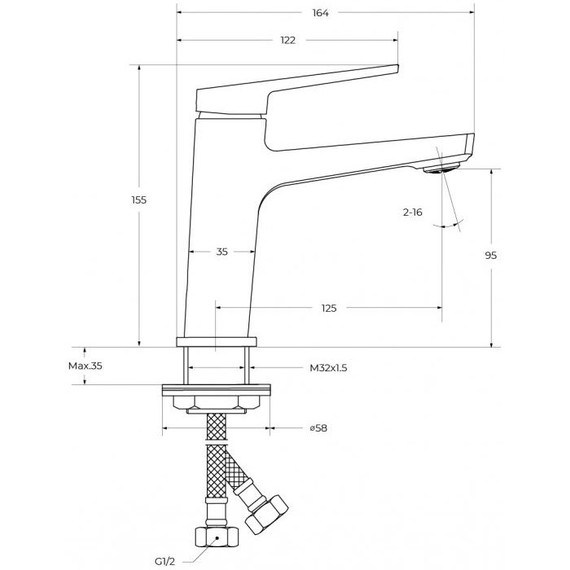 Душевой комплект BelBagno: Душевая стойка ARDENTE-VSCM-CRM + смеситель для раковины ARDENTE-LVM-CRM-W0 (Новинка 2025) фото 20