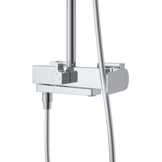 Душевой комплект BelBagno: Душевая стойка ARDENTE-VSCM-CRM + смеситель для раковины ARDENTE-LVM-CRM-W0 (Новинка 2025) фото 5