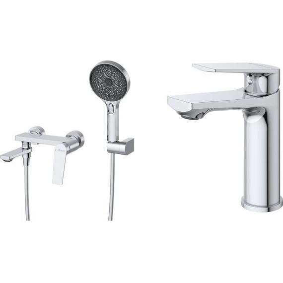 Набор смесителей Cezares: Смеситель для ванны COMFORT-VD-01 + смеситель для раковины COMFORT-LS-01-W0 (Новинка 2025) фото 2