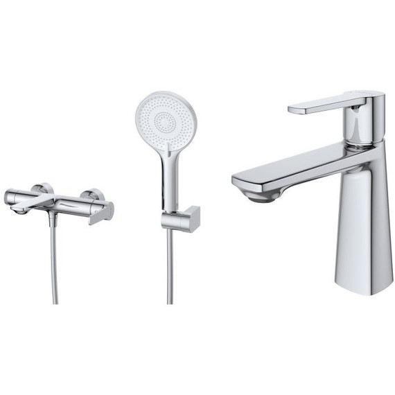 Набор смесителей Cezares: Смеситель для ванны LUX-VD-01 + смеситель для раковины LUX-LS-01-W0 (Новинка 2025) фото 4