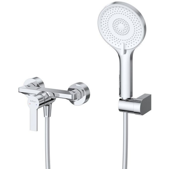 Набор смесителей BelBagno: Смеситель для душа AURORA-ESDM-CRM + смеситель для раковины AURORA-LVM-CRM-W0 (Новинка 2025) фото 3