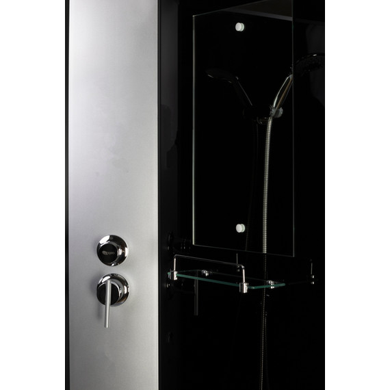 Душевая кабина Niagara Classic 80х80х215 см NG-2507-14, высокий поддон (40см), стекло тонированное, профиль серебро (безсиликоновая сборка) фото 15