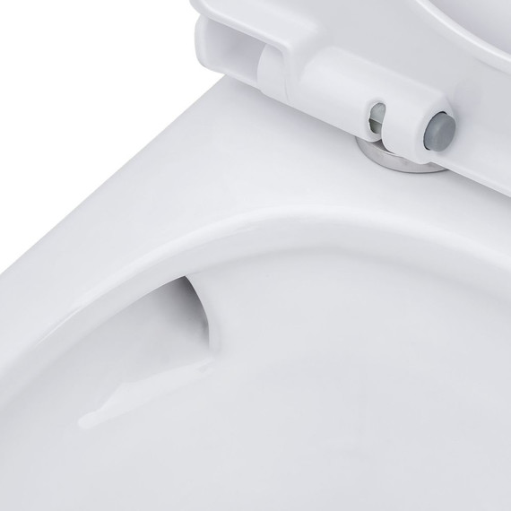 Унитаз-компакт безободковый Sole Boho Turbo с тонкой крышкой микролифт (система смыва Торнадо) фото 11