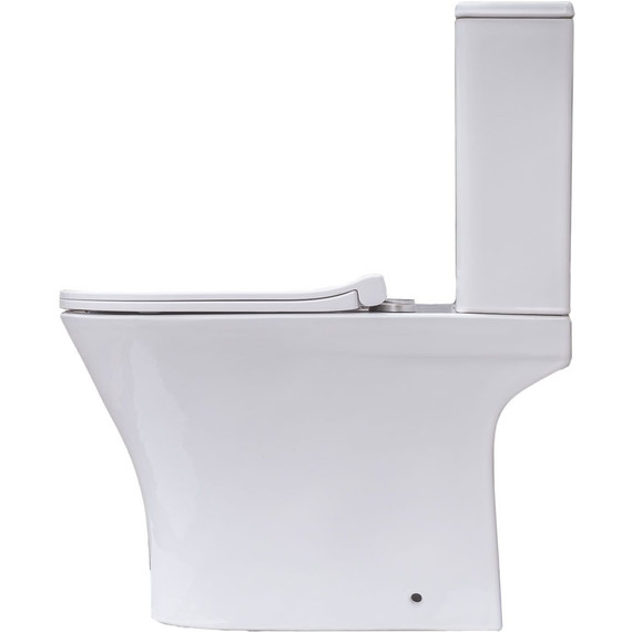 Унитаз-компакт безободковый Sole Boho Turbo с тонкой крышкой микролифт (система смыва Торнадо) фото 13