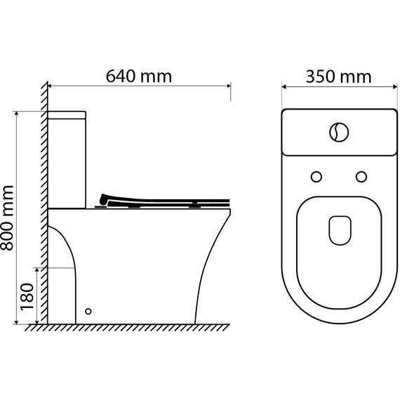 Унитаз-компакт безободковый Sole Boho Turbo с тонкой крышкой микролифт (система смыва Торнадо) фото 14