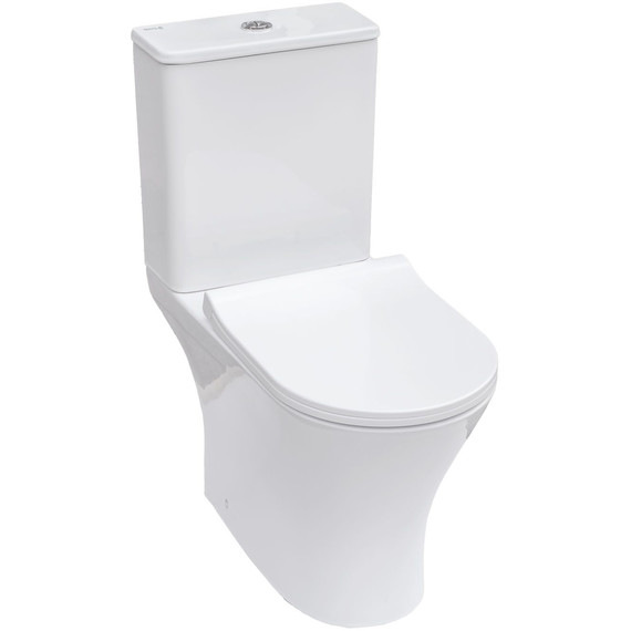 Унитаз-компакт безободковый Sole Boho Turbo с тонкой крышкой микролифт (система смыва Торнадо) фото 3