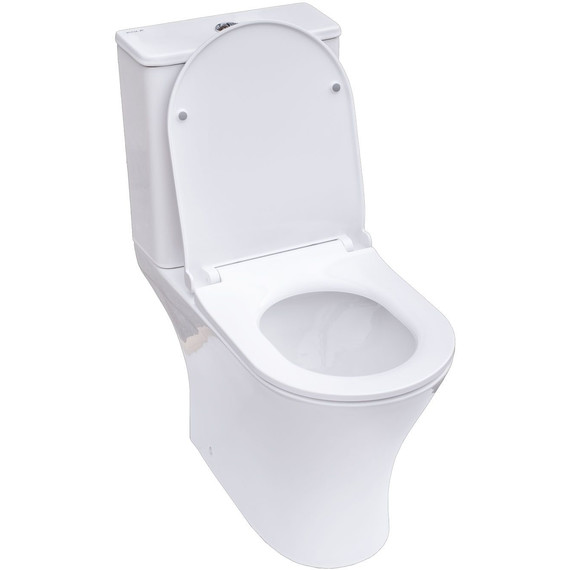 Унитаз-компакт безободковый Sole Boho Turbo с тонкой крышкой микролифт (система смыва Торнадо) фото 4