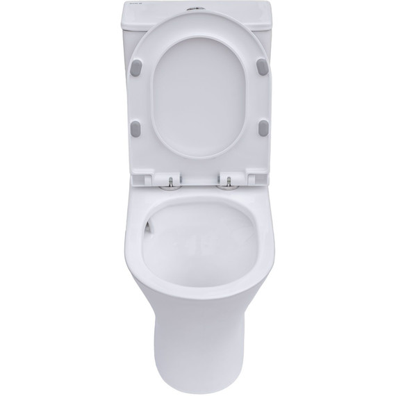 Унитаз-компакт безободковый Sole Boho Turbo с тонкой крышкой микролифт (система смыва Торнадо) фото 8