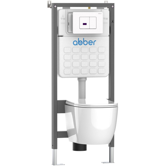 Кнопка смыва сенсорная Abber AC0122SMW, белый матовый фото 2