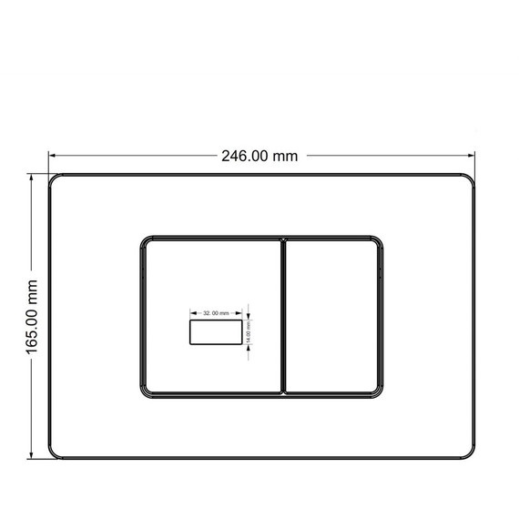 Кнопка смыва сенсорная Abber AC0122S фото 5