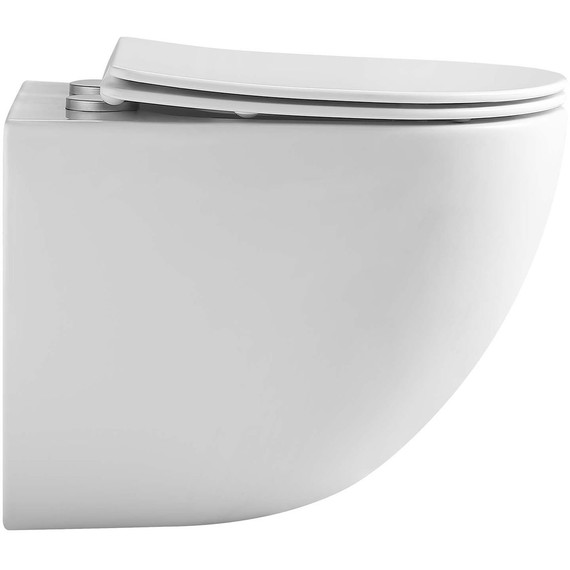 Унитаз подвесной безободковый Aquatek Гелиос AQ1993T-00 с тонкой крышкой микролифт, с полностью закрытым гидрозатвором (система смыва Торнадо) фото 4